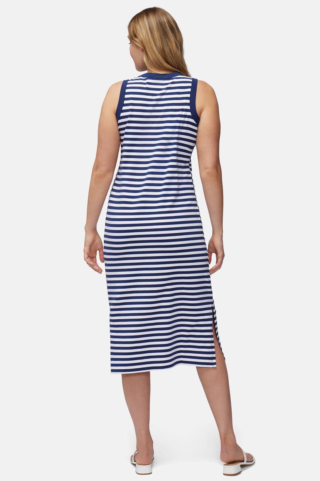 Kay Stripe Tank Dress | Navy Stripe