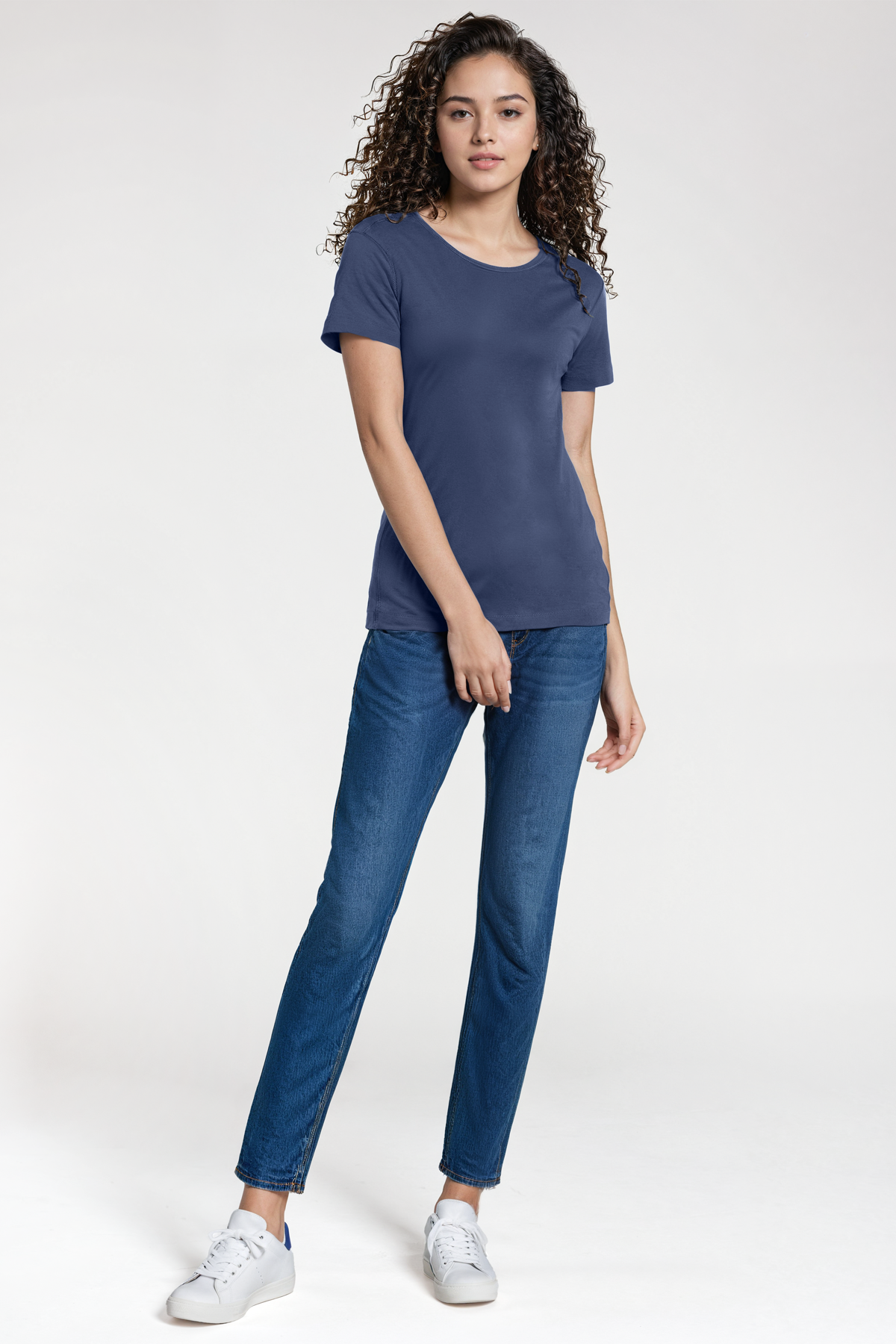 Crew-Neck Short Sleeve Tee | Partly Cloudy