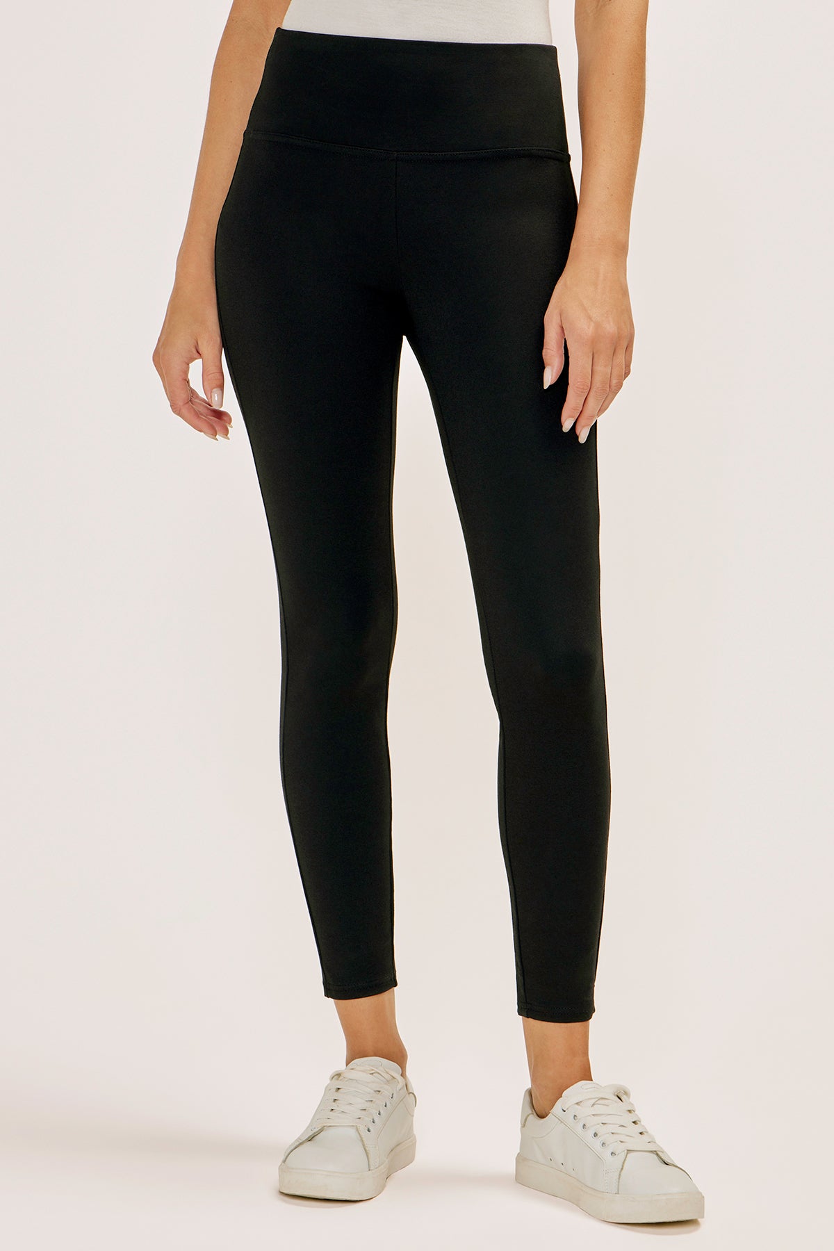 Basic Stretch Knit Ankle Length Leggings, Pant