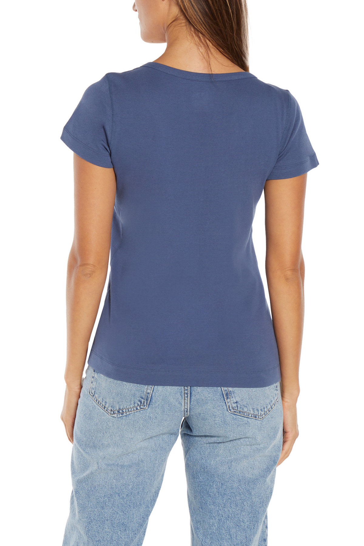 Short Sleeve Round Neck Tee | Partly Cloudy