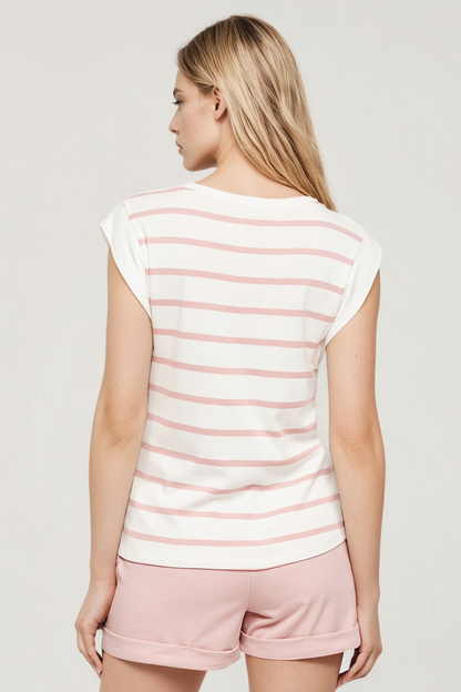 Constance Rib Top | Zephyr Constance Stripe