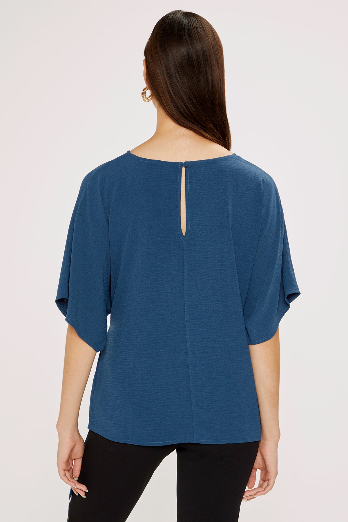 Blair Front Tie Top | Blue Wing Teal