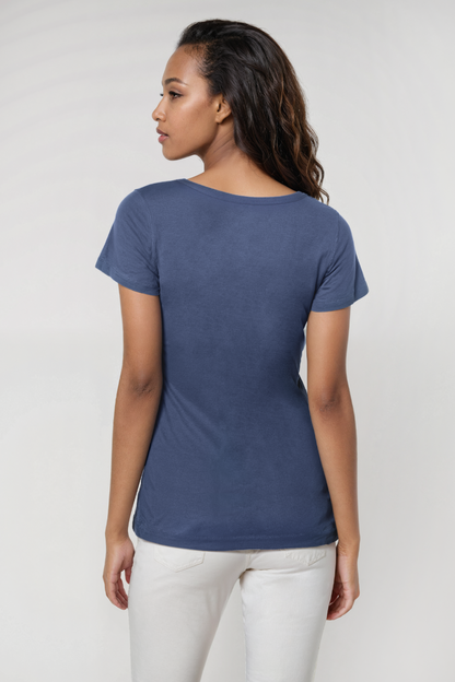 Short Sleeve Round Neck Tee | Partly Cloudy