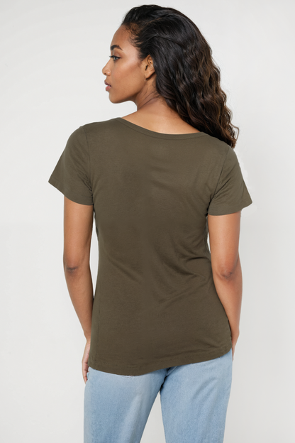 Short Sleeve Round Neck Tee | Grape Leaf