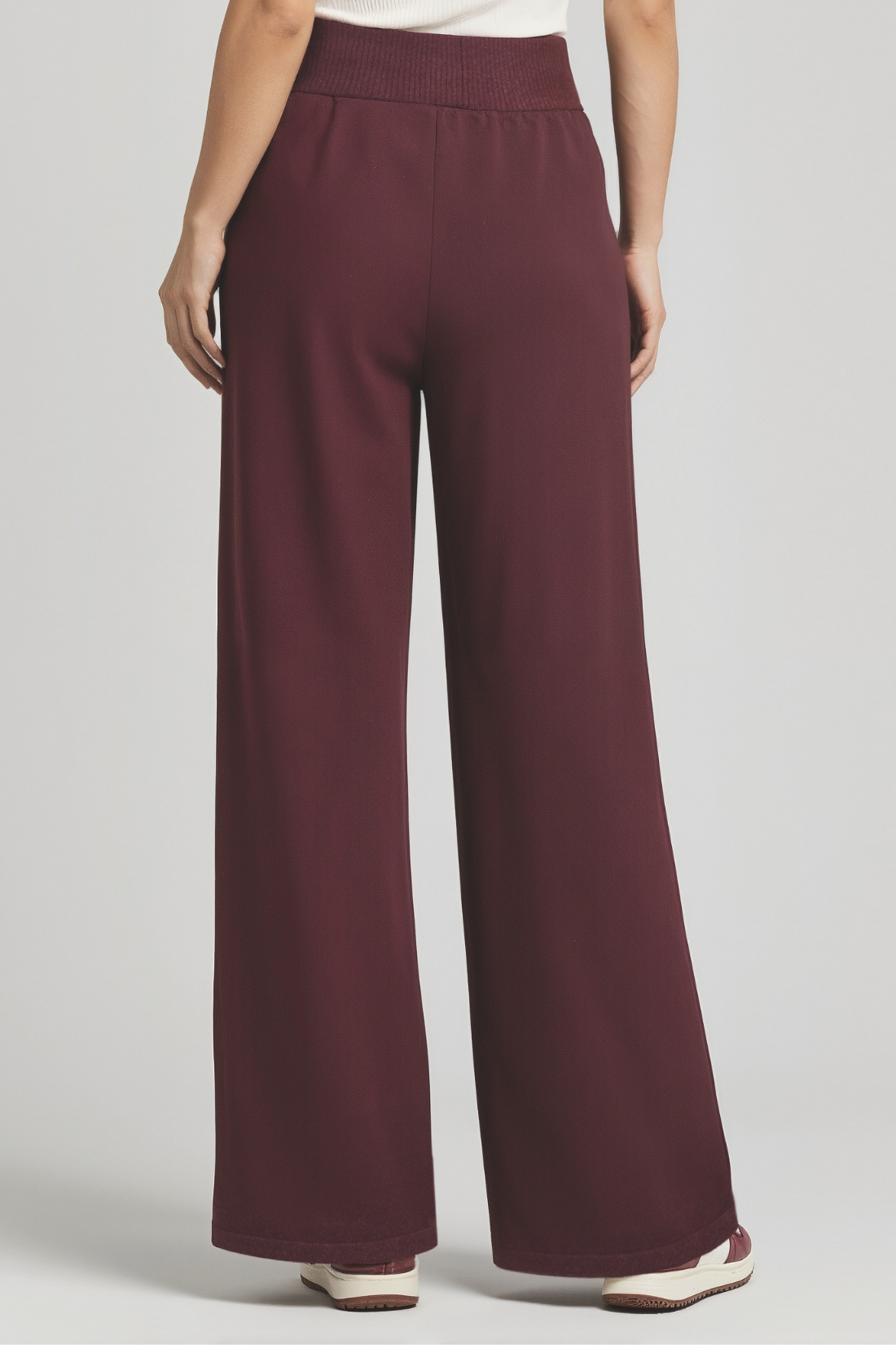 Ally Wide Leg Pant | Heather Fig