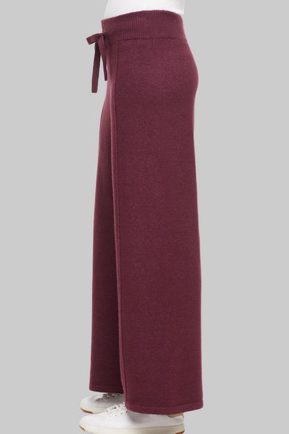 Ally Wide Leg Pant | Heather Fig