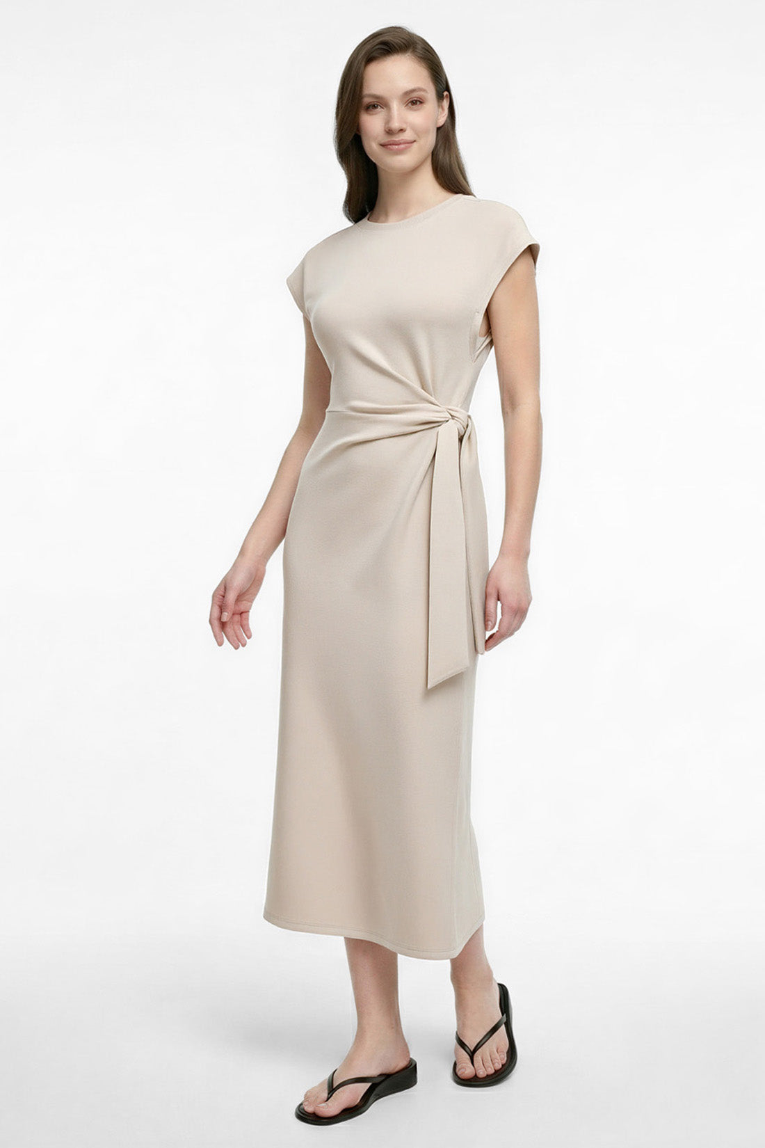 Anita Midi Dress | Plaza Taupe