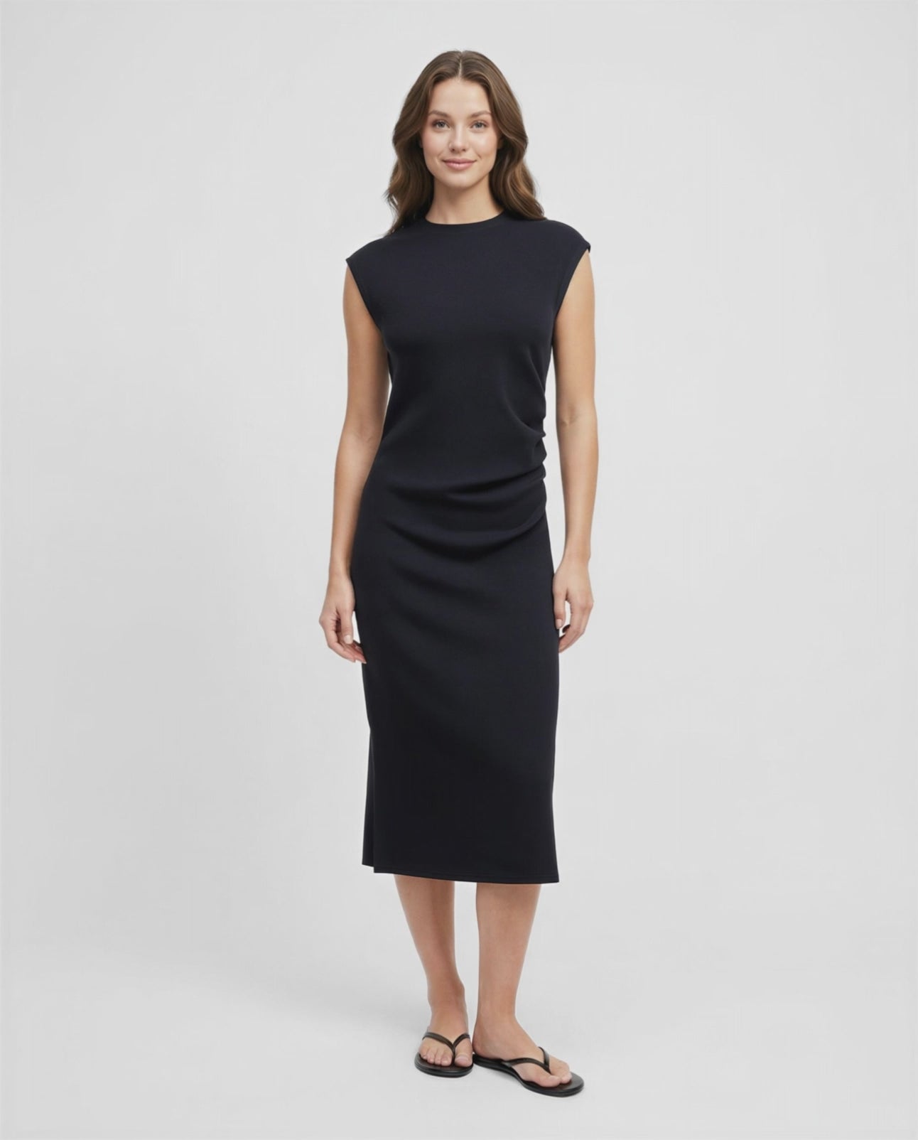Karissa Midi Dress | Black Beauty