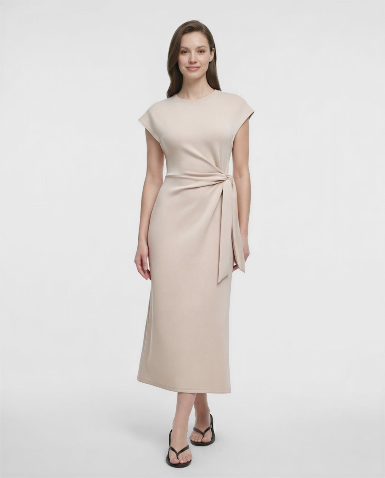 Anita Midi Dress | Plaza Taupe