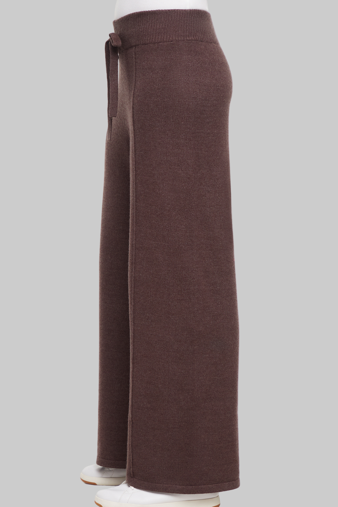 Ally Wide Leg Pant | Heather Black Coffee