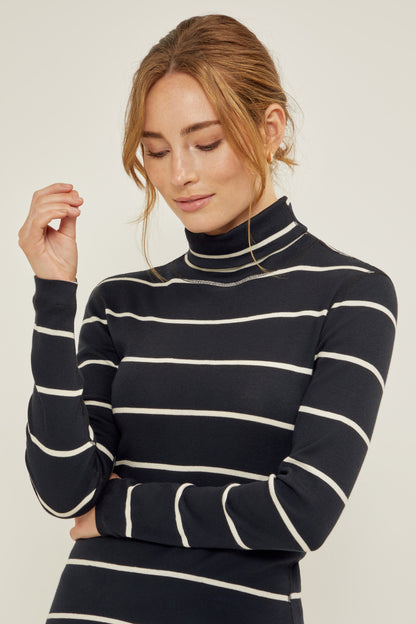 BLACK PRISTINE WIDE SPACE STRIPE