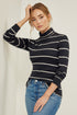BLACK PRISTINE WIDE SPACE STRIPE