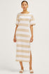 OYSTER GRAY / WHITE STRIPE