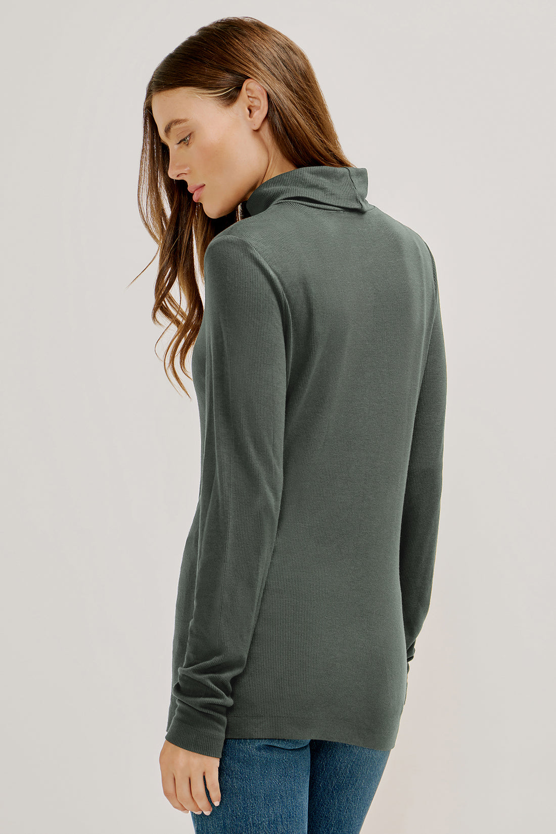Refined Rib Long Sleeve Turtleneck | Urban Chic